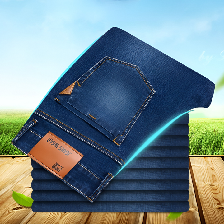 Jeans de Pata de Elefante para Hombre - Denim Duradero