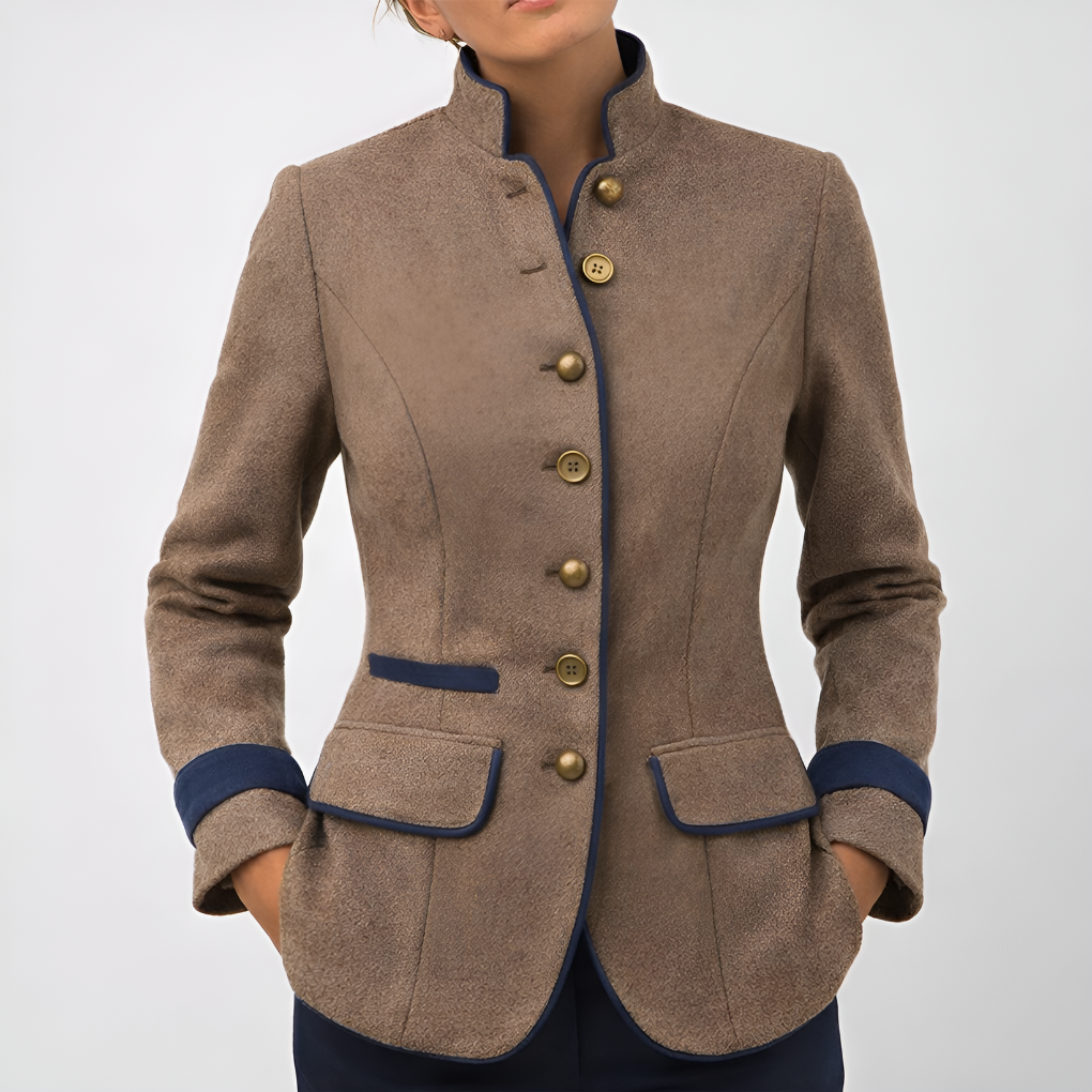 Chaqueta Elegante para Mujeres en Color Sólido