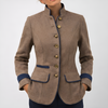 Chaqueta Elegante para Mujeres en Color Sólido