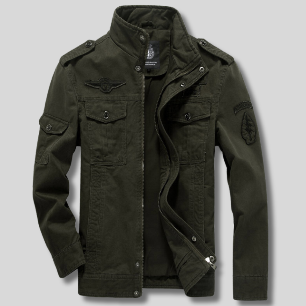 Chaqueta Biker de Manga Larga para Hombres | Estilo Casual