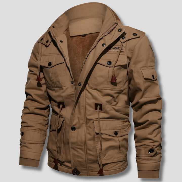 Chaqueta Robusta para Hombre – Capa Sólida para Días Fríos y Ventosos
