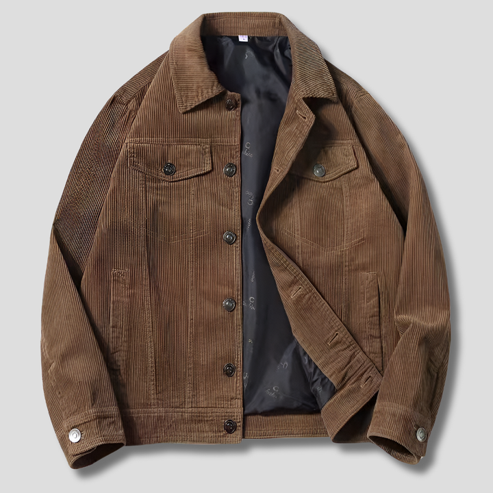 Chaqueta de Pana para Hombres – Corte Delgado con Estilo Estrecho