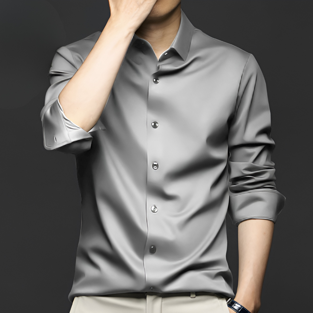 Camisa de Vestir Sin Arrugas para Hombres – Estilosa y de Bajo Mantenimiento