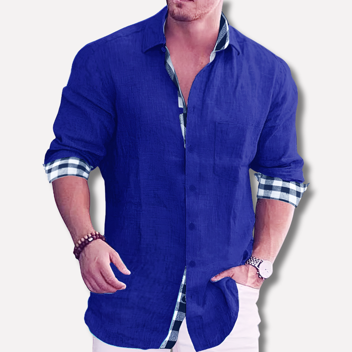 Camisa de Hombre – Esencial Diario con Líneas Limpias
