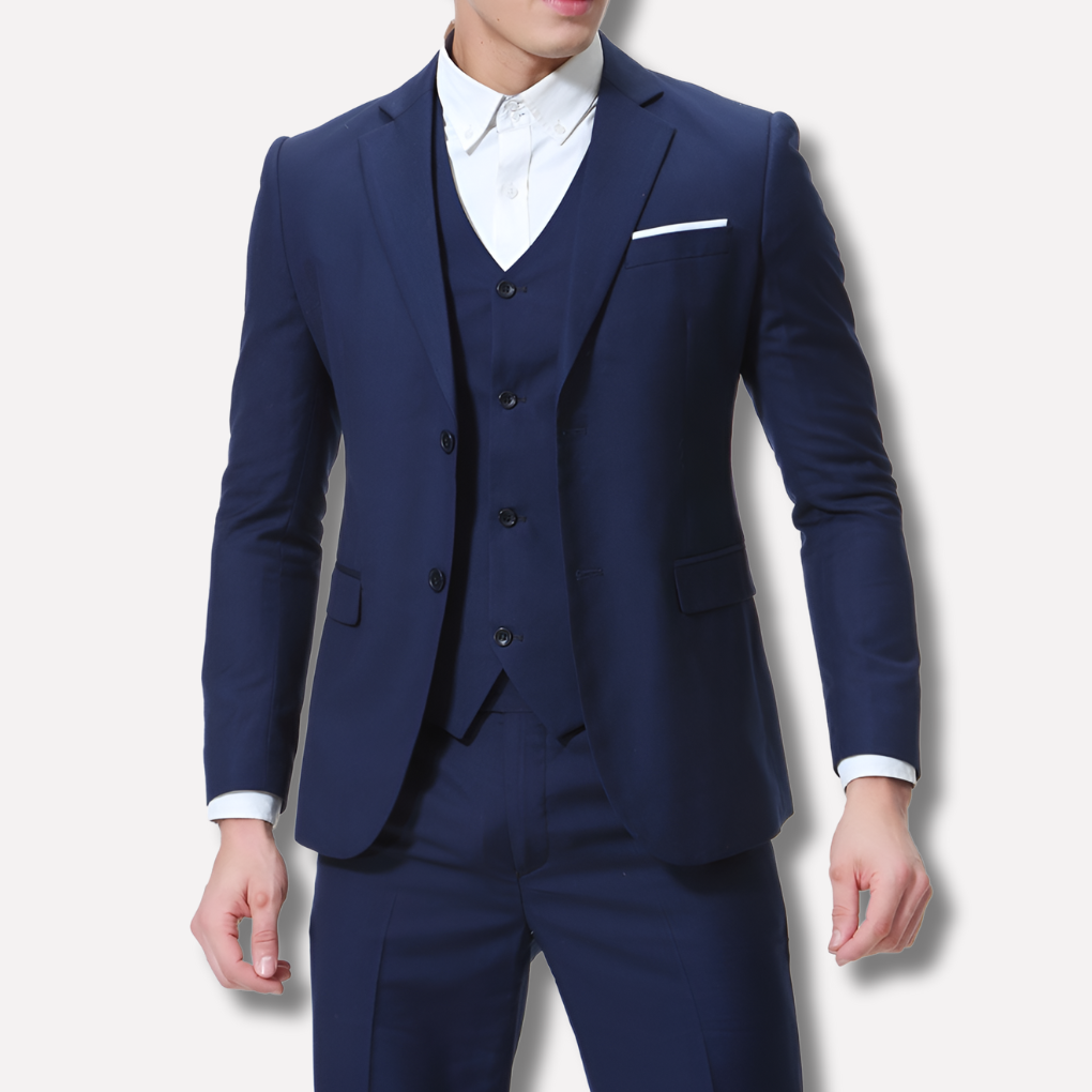 Traje de Tres Piezas Slim-Fit para Hombres