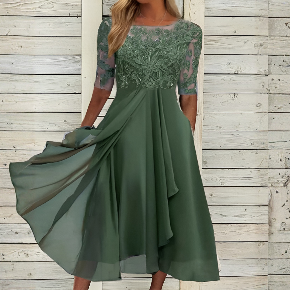 Vestido Maxi para Mujeres con Encaje