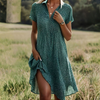 Vestido Camisa de Manga Corta para Mujeres