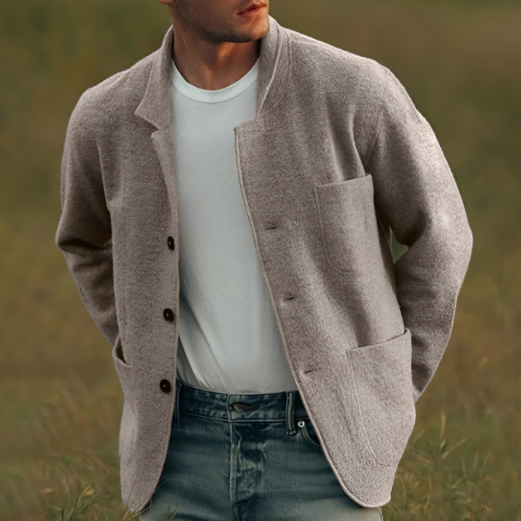 Blazer Casual A Cuadros Para Hombres