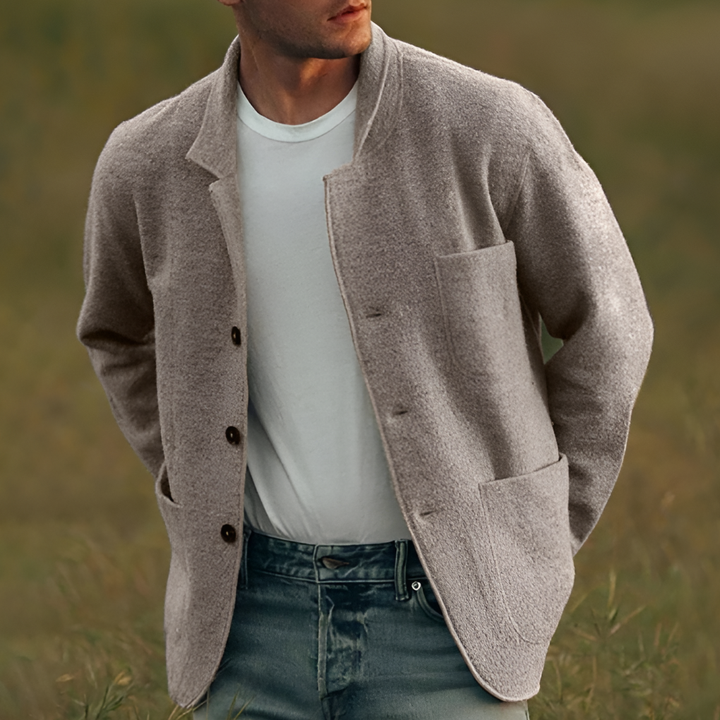 Blazer Casual A Cuadros Para Hombres