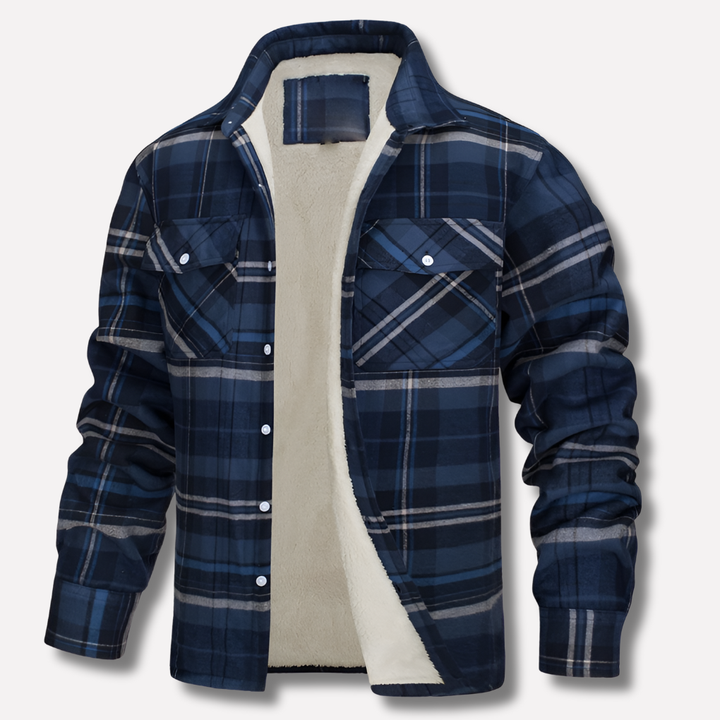 Camisa de Lumberjack de Flanela a Cuadros de Algodón