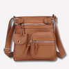 Bolso de Hombro de Cuero para Mujer con Múltiples Bolsillos