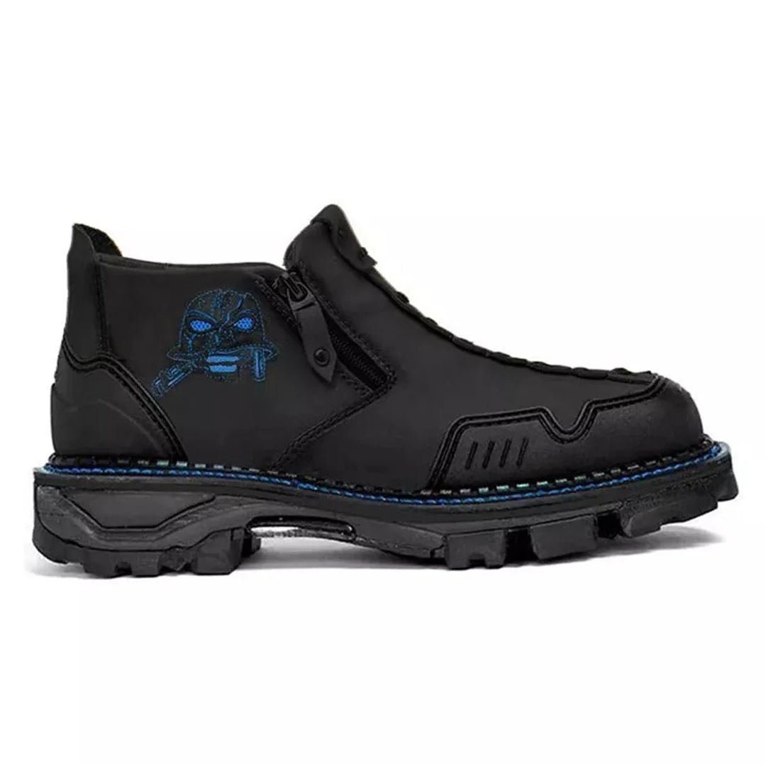 Botines de hombre con detalle de calavera: estilo atrevido y comodidad para el día a día