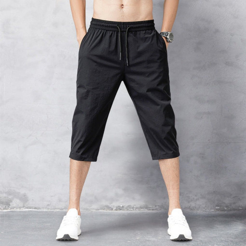 Pantalones de Nylon para Hombres 3/4 – Secado Rápido y Versátiles