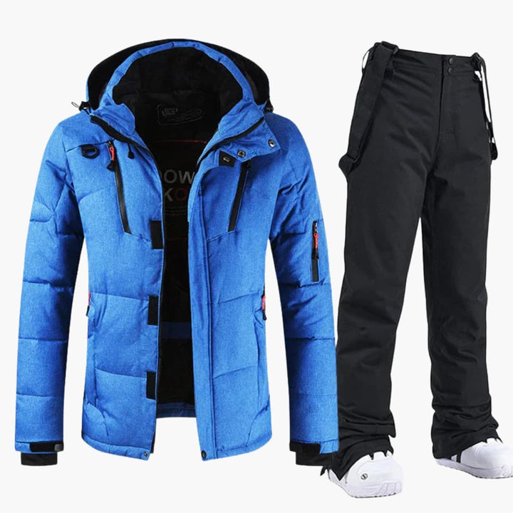 Conjunto de Esquí para Hombres – Chaqueta con Capucha y Pantalones