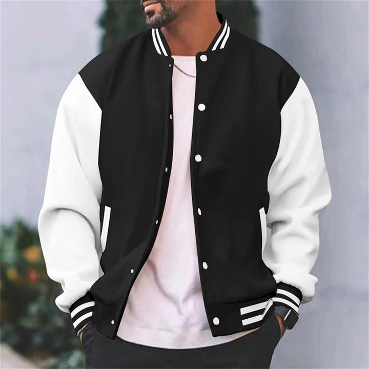 Chaqueta de béisbol informal de hombre para otoño