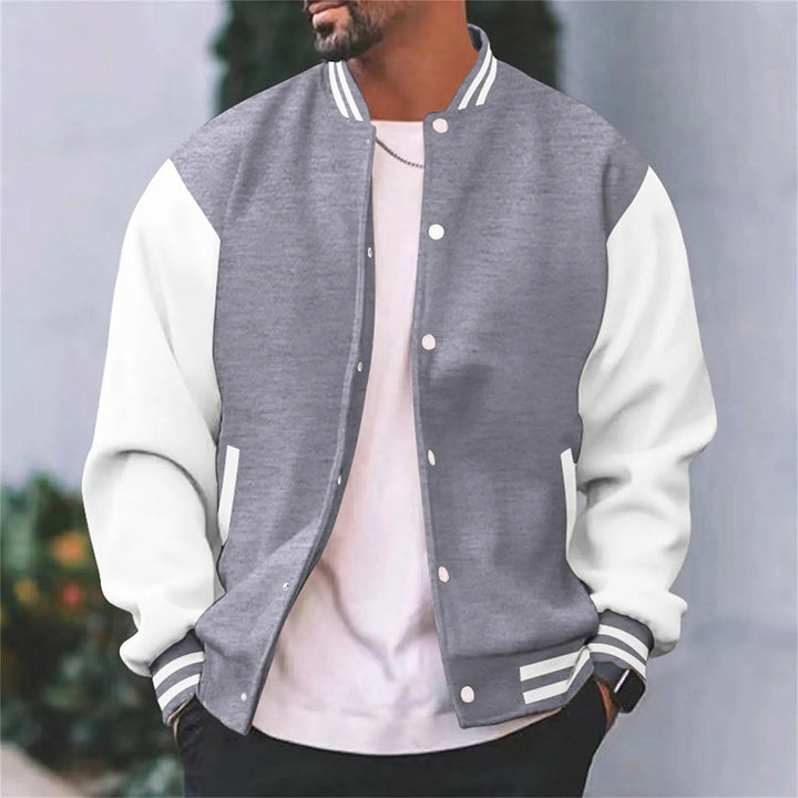 Chaqueta de béisbol informal de hombre para otoño