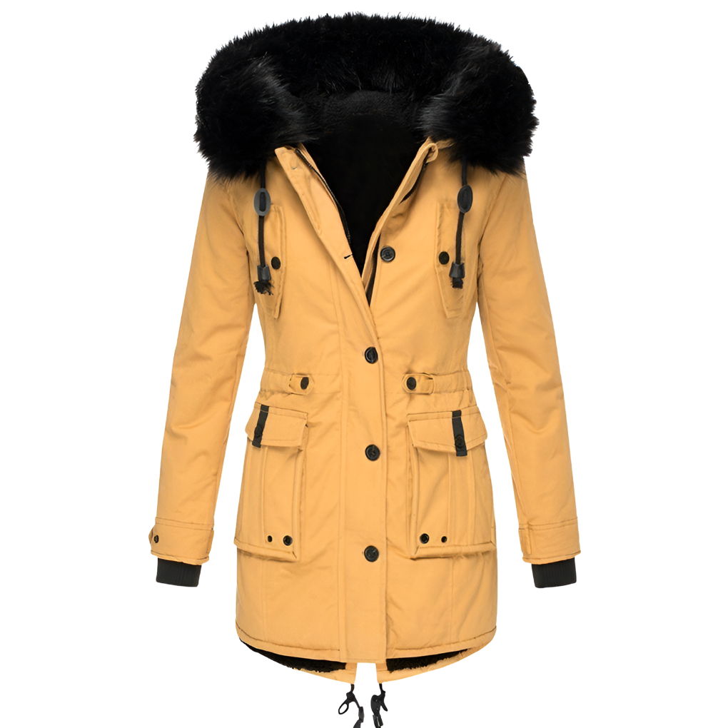 Abrigo de invierno con capucha para mujer: calidez con estilo para los días fríos