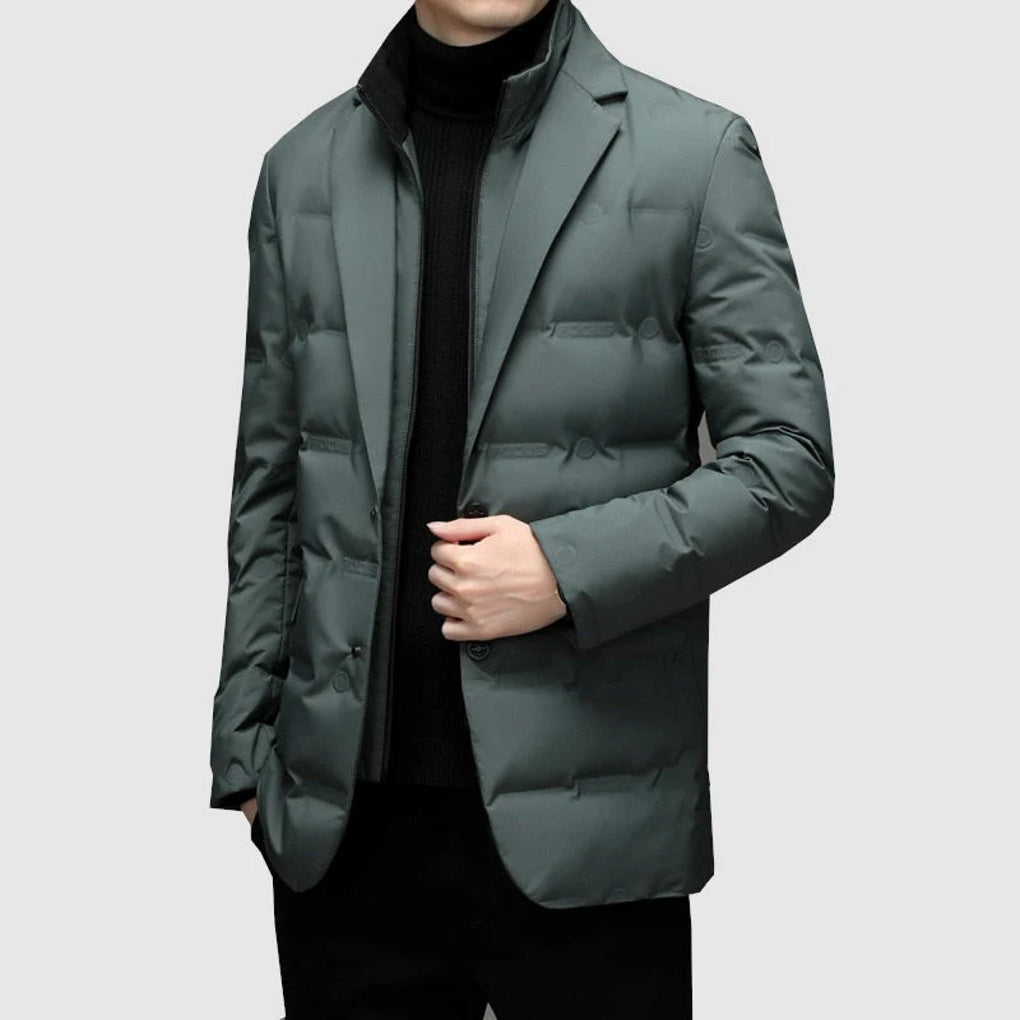 Abrigo Parka de Hombre Estilo Capa Listo para el Invierno