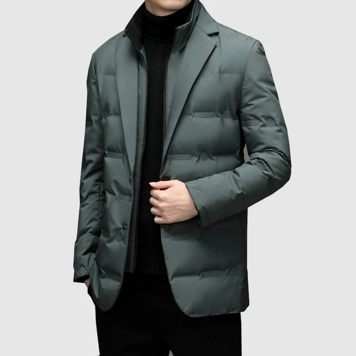 Abrigo Parka de Hombre Estilo Capa Listo para el Invierno