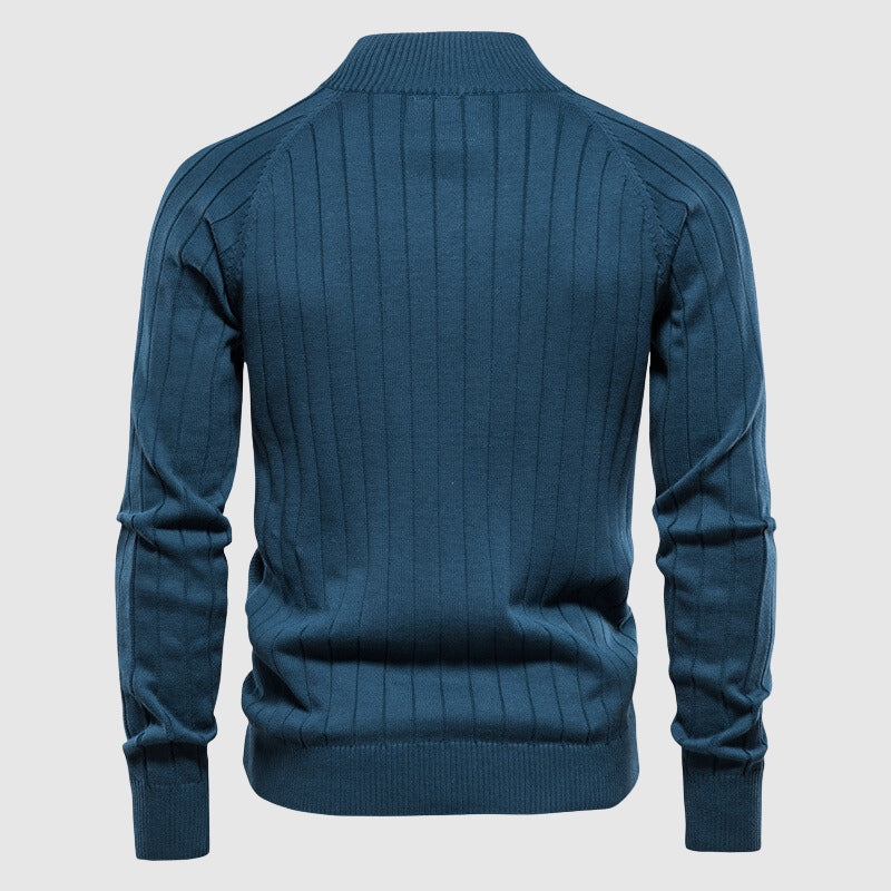 Zyan – Sudadera Cardigan con Cremallera Completa para Hombre en Algodón