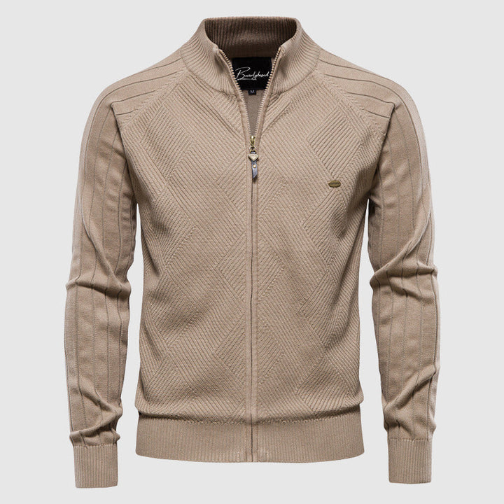 Zyan – Sudadera Cardigan con Cremallera Completa para Hombre en Algodón