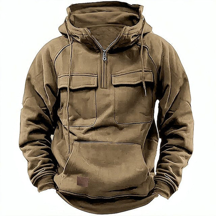 Sudadera con capucha de estilo retro de moto para hombre: el estilo robusto se une a la comodidad diaria