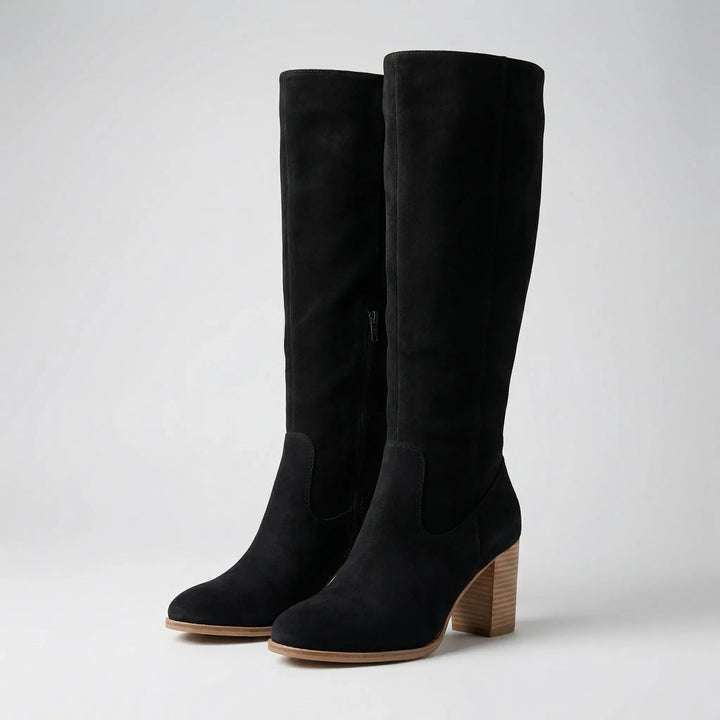 Kneeva - Bota de tacón de bloque hasta la rodilla