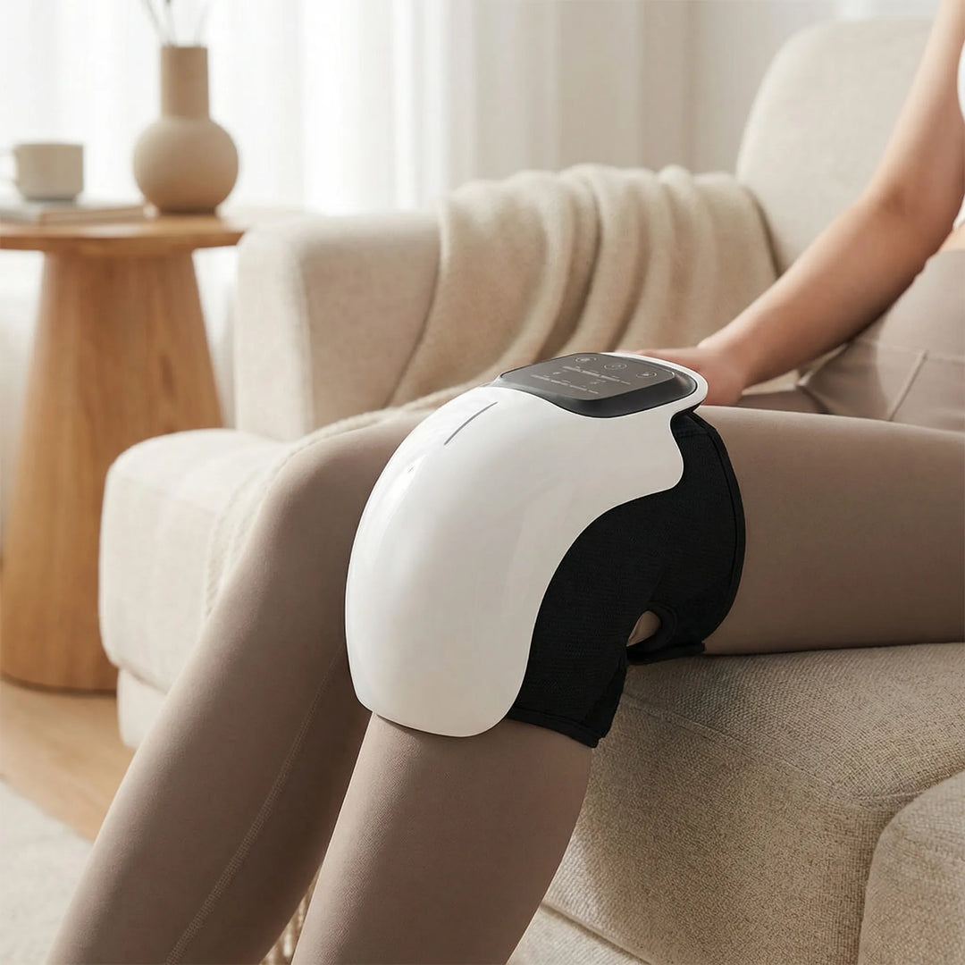 Kneevara - Dispositivo portátil de masaje de rodilla con calefacción