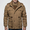 Chaqueta de Invierno Forrada de Forro Polar para Hombres