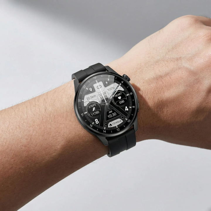 Kronova - Reloj inteligente con esfera redonda para el seguimiento de la salud