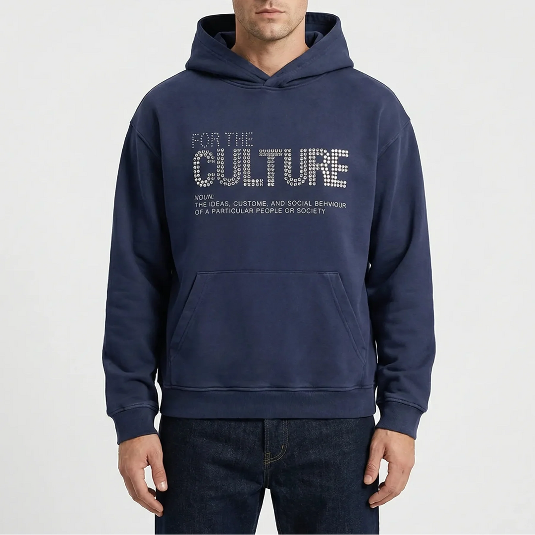 Kultivex - Sudadera con capucha extragrande con estampado gráfico