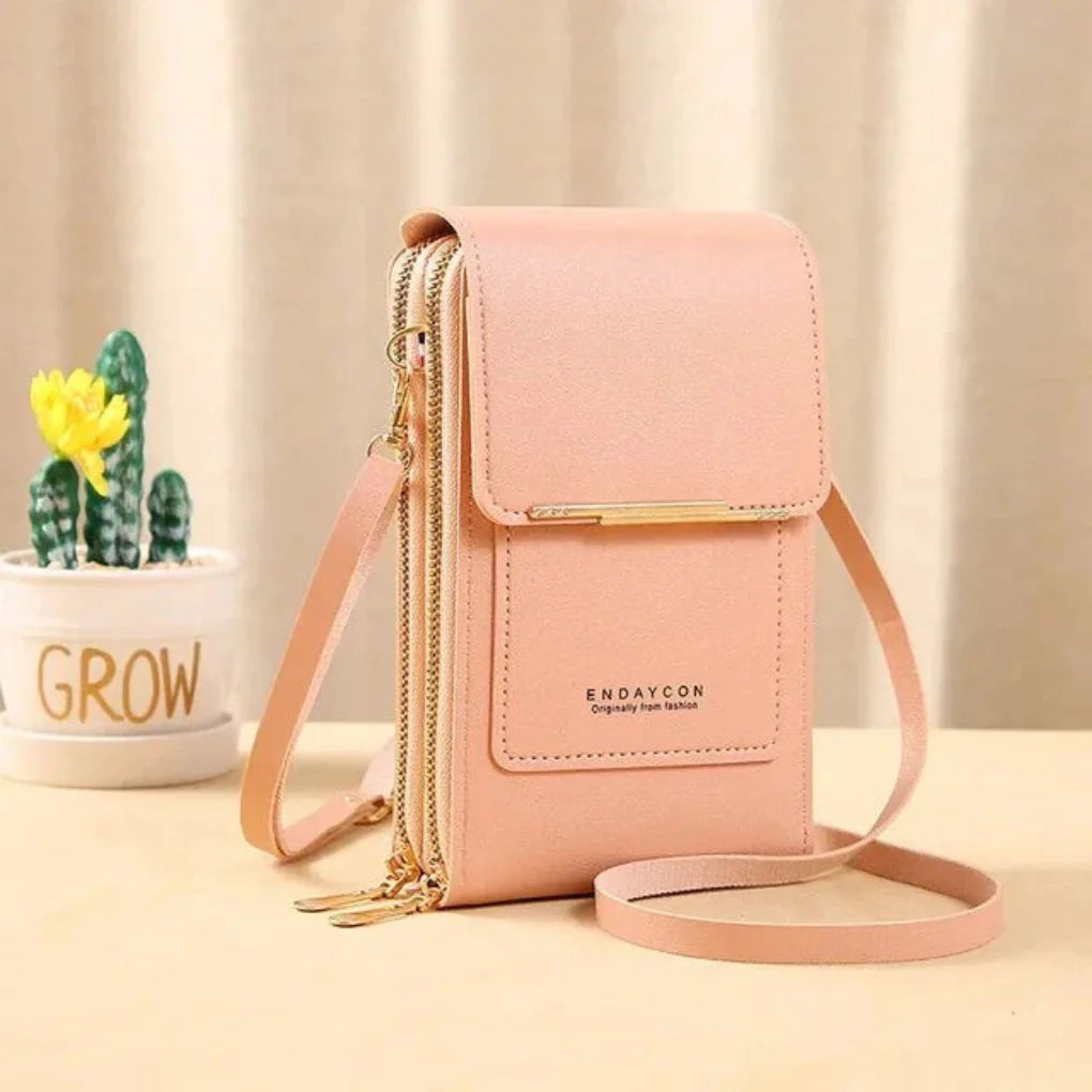 Bolso de hombro con pantalla táctil para mujer