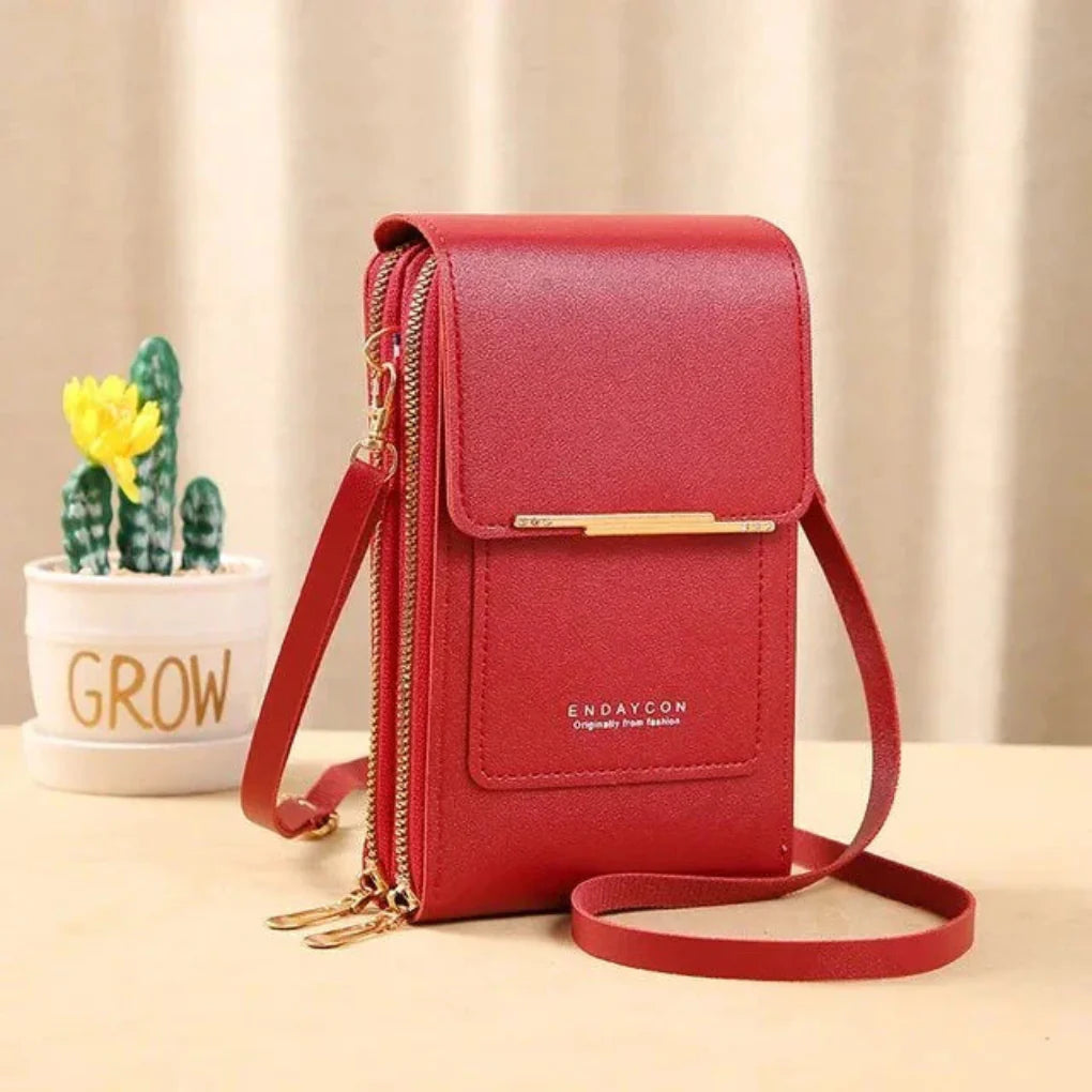 Bolso de hombro con pantalla táctil para mujer