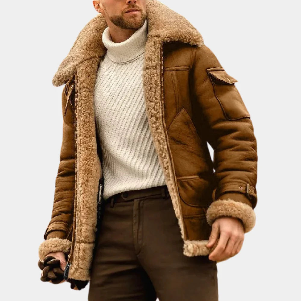 Chaqueta de invierno estilo aviador: calidez atemporal con un toque robusto