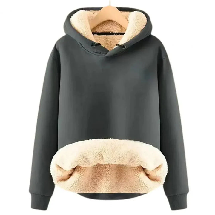 Sudadera con capucha para mujer, suave y cálida, con un cómodo forro polar