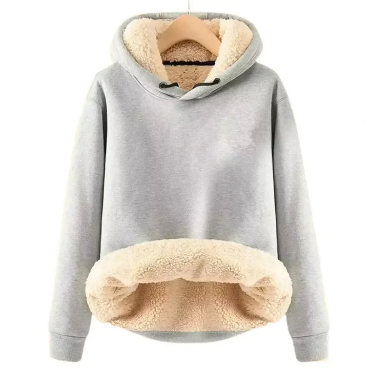 Sudadera con capucha para mujer, suave y cálida, con un cómodo forro polar