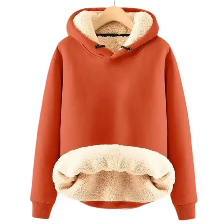 Sudadera con capucha para mujer, suave y cálida, con un cómodo forro polar