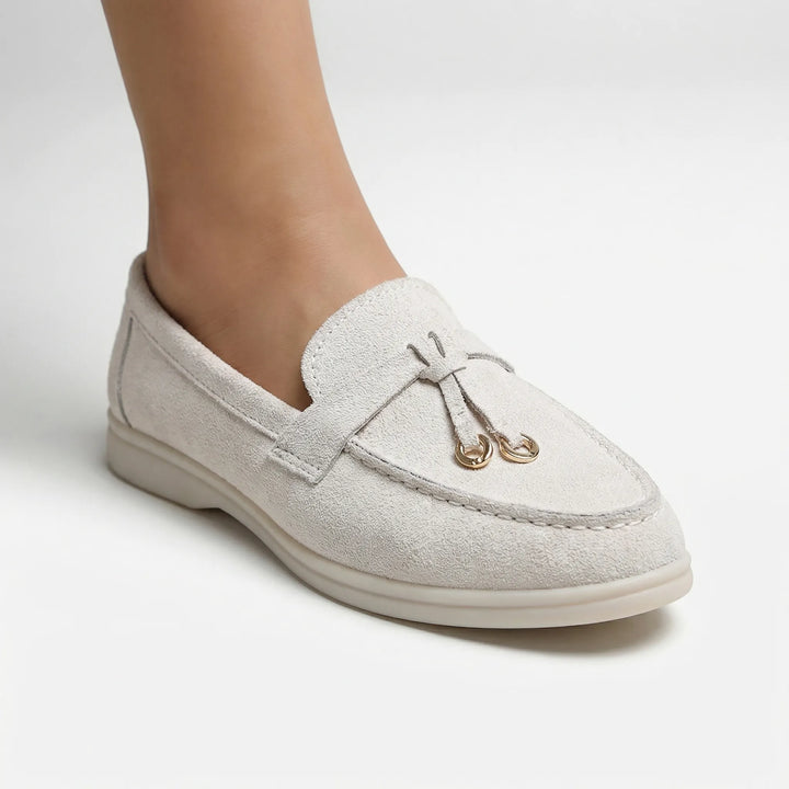 Loafly - Mocasín plano sin cordones para mujer