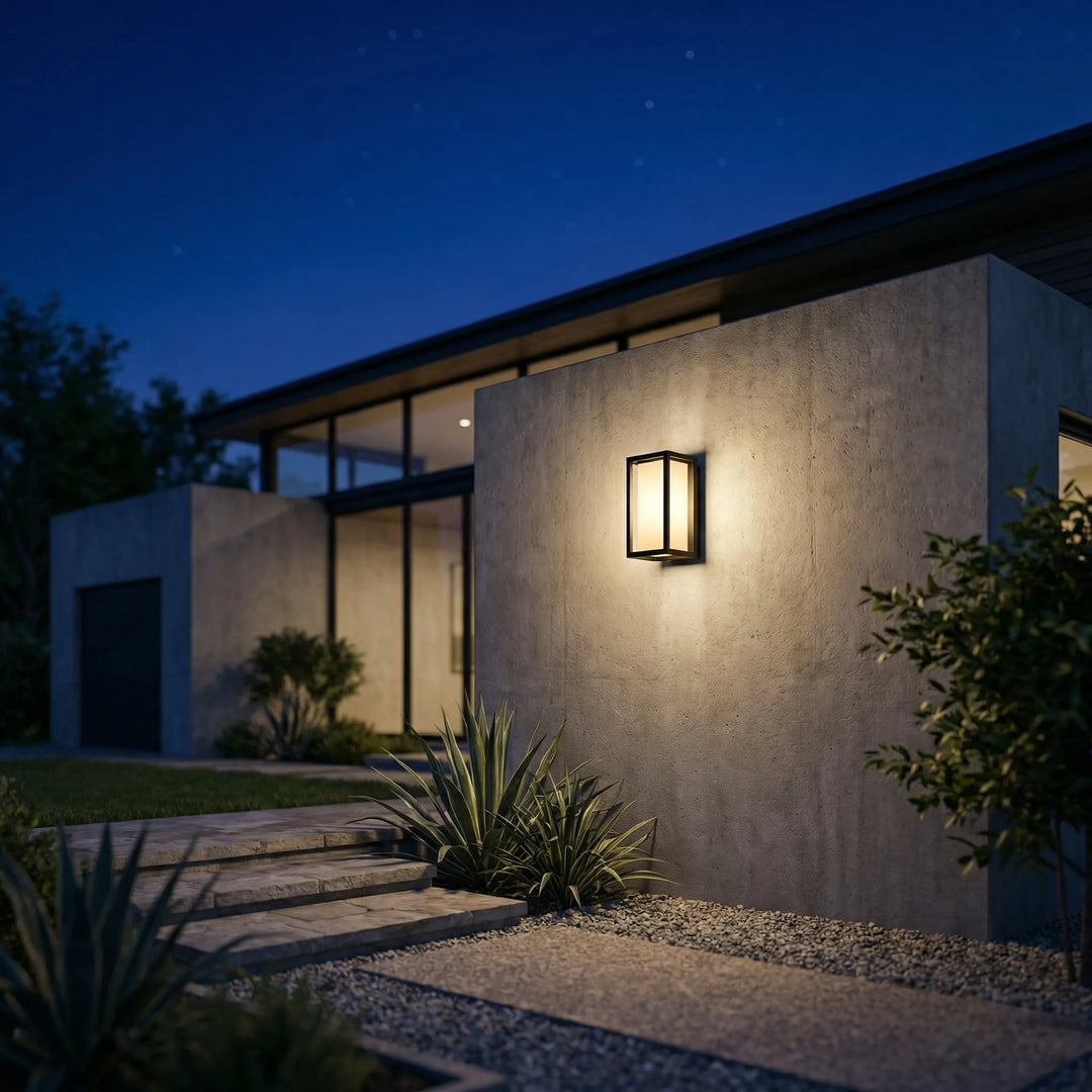 Luminaria LED de pared para exteriores con sensor de movimiento Lumavex