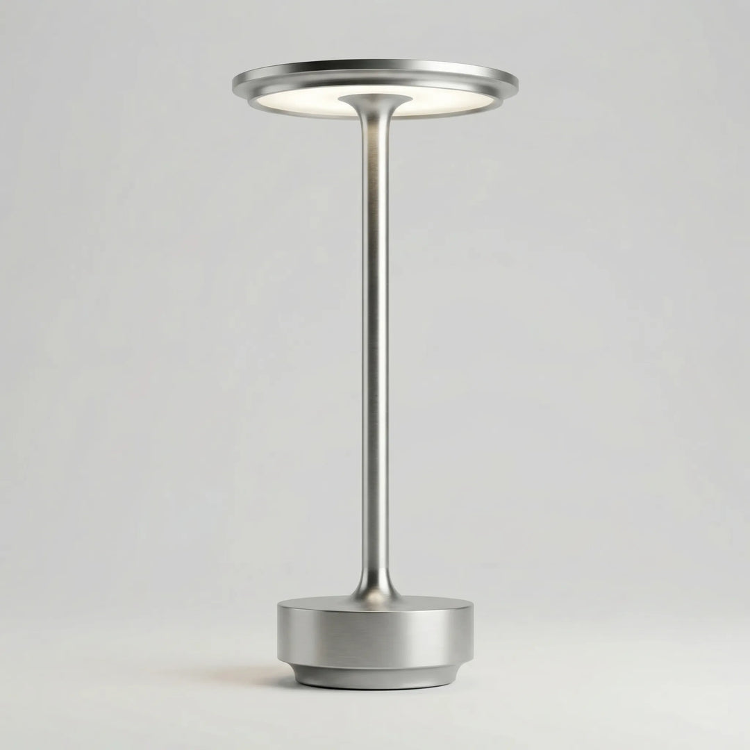 Lámpara de mesa inalámbrica recargable y regulable Lumivare