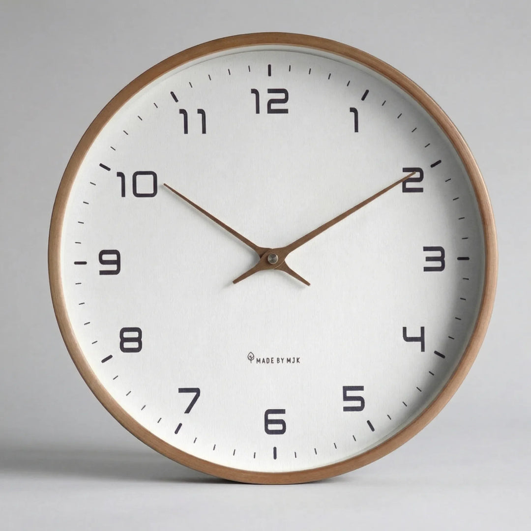 Lunvik - Reloj de pared redondo minimalista escandinavo