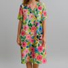 Vestido Cómodo Floral Colorido Primaveral
