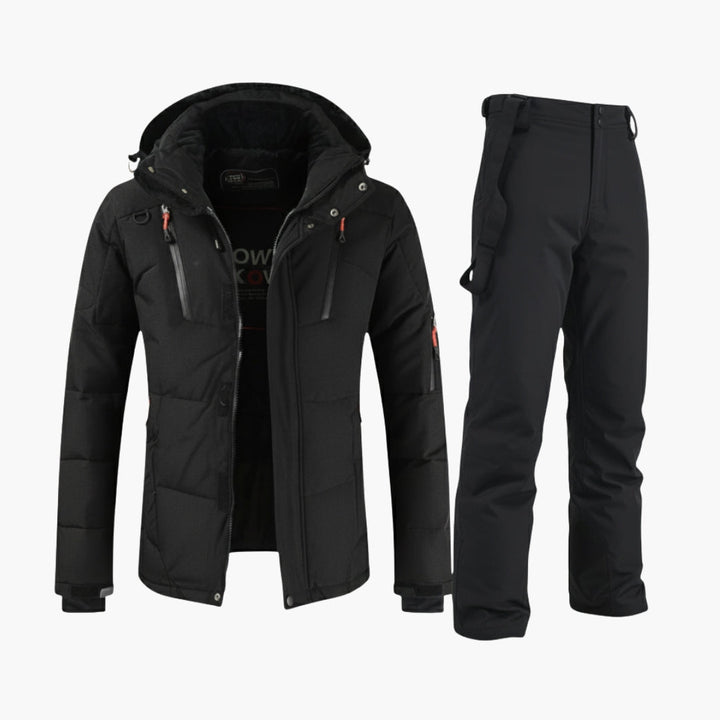 Conjunto de Esquí para Hombres – Chaqueta con Capucha y Pantalones