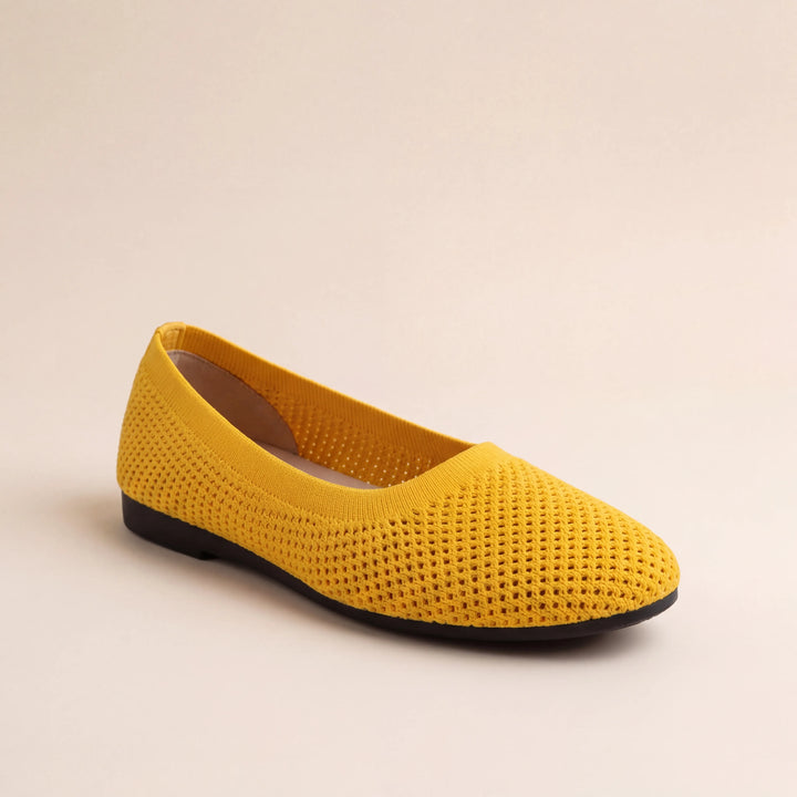 Meshori - Zapatos planos sin cordones de malla transpirable