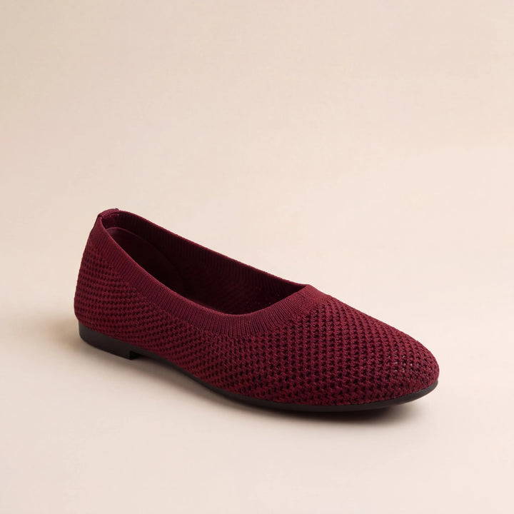 Meshori - Zapatos planos sin cordones de malla transpirable