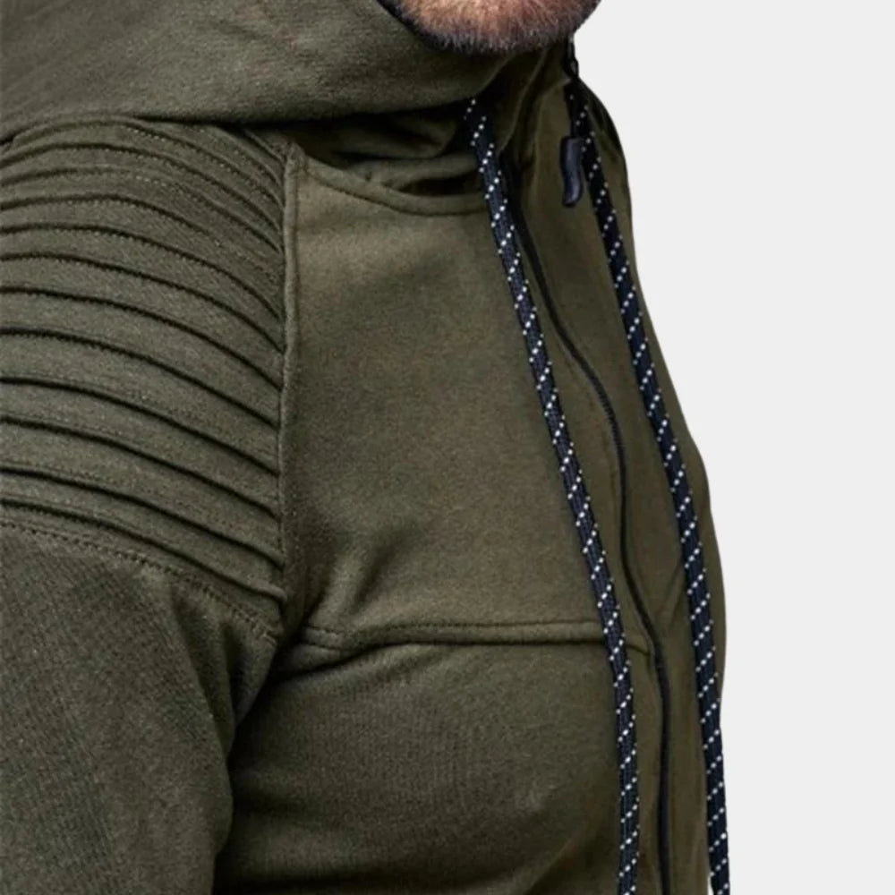 Chándal de hombre con mezcla de algodón suave y detalles funcionales