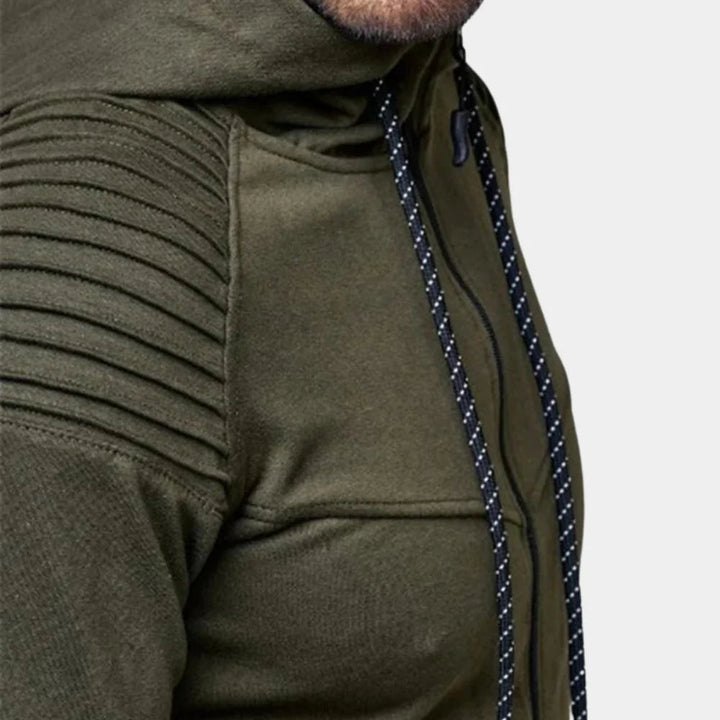 Chándal de hombre con mezcla de algodón suave y detalles funcionales