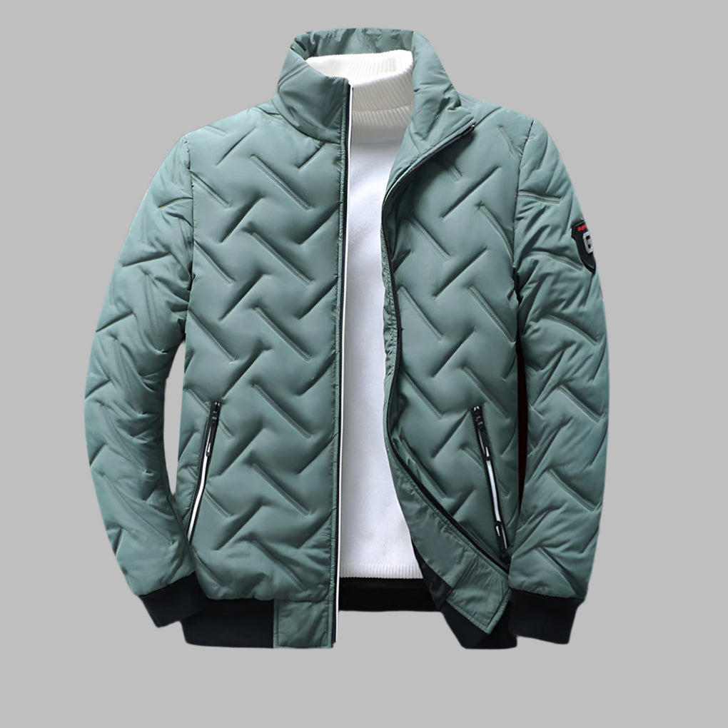 Chaqueta Rompevientos con Cremallera Completa para Hombres