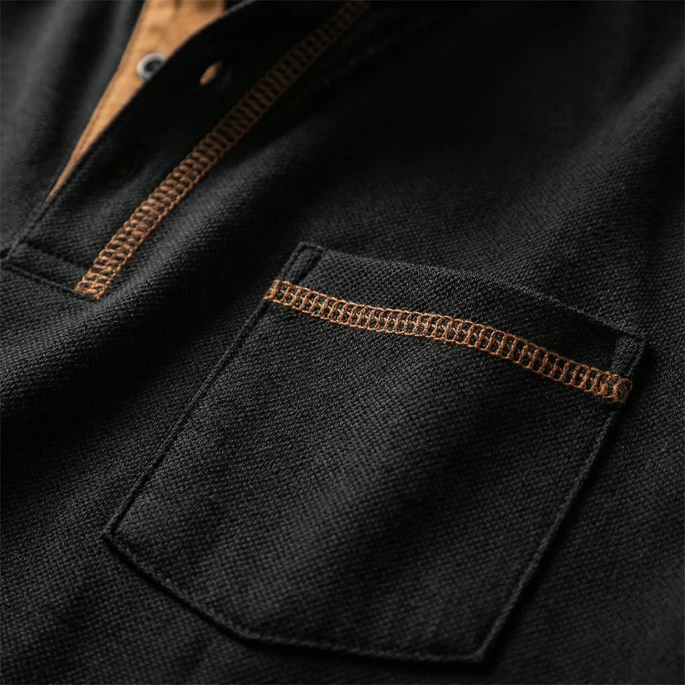 Naxivo - Polo de manga corta con tapeta de botones