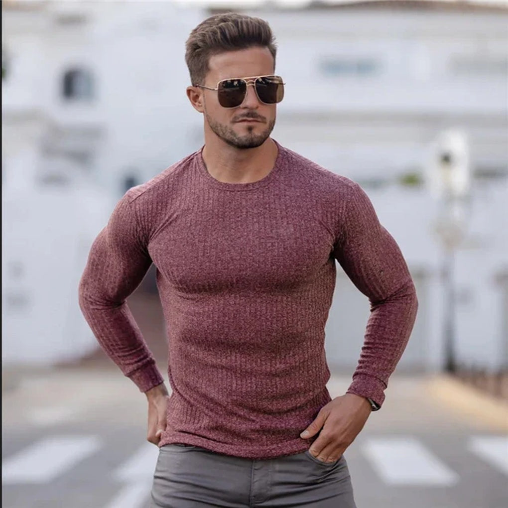 Suéter de Lana Fina de Estilo Casual Elegante